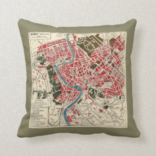  kaart van Rome Pillow Kussen