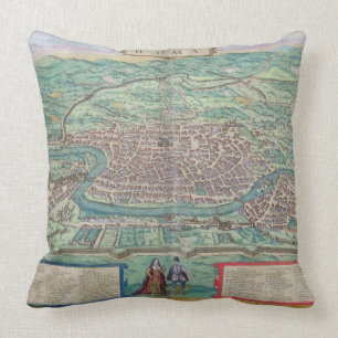 Kaart van Rome, van "Civitates Orbis Terrarum" doo Kussen