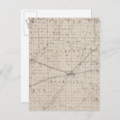 Kaart van Rush County (Voorkant / Achterkant)