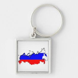 Kaart van Rusland Sleutelhanger