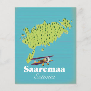 Kaart van Saaremaa Estland
