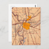  kaart van Sacramento California (Voorkant / Achterkant)