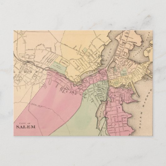  kaart van Salem Massachusetts (1871) (Voorkant)