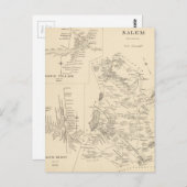  kaart van Salem Massachusetts (1892) (Voorkant / Achterkant)