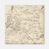 kaart van Salem Massachusetts (1892) Magneet (Voorkant)