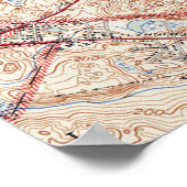  kaart van Salem Massachusetts (1942) Poster (Hoek)