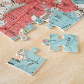  kaart van Salem Massachusetts (1956) Legpuzzel (Zijkant)