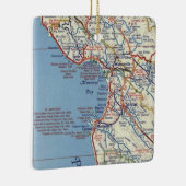 kaart van Salinas CA Keramisch Ornament (Rechts)