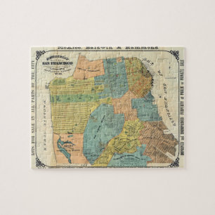 kaart van San Francisco (1890) Legpuzzel
