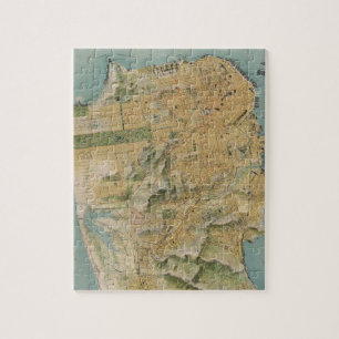 kaart van San Francisco (1915) Legpuzzel