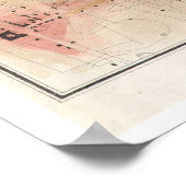  kaart van San Francisco CA (1853) Poster (Hoek)