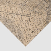 Kaart van San Francisco Tissuepapier (Detail)