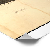  kaart van San Jose, 1869 Poster (Hoek)