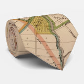  kaart van San Jose California (1886) Stropdas (Opgerold)