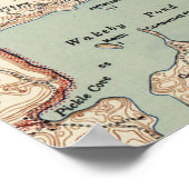  kaart van Sandwich MA (1942) Poster (Hoek)