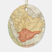  kaart van Saudi-Arabië (1780) Keramisch Ornament (Links)