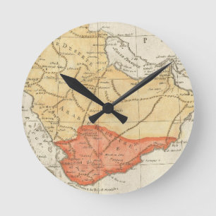 kaart van Saudi-Arabië (1780) Ronde Klok