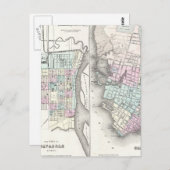 kaart van Savannah en Charleston (1855) (Voorkant / Achterkant)