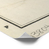  kaart van Schengen NY (1917) Poster (Hoek)