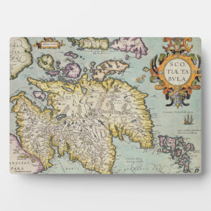Kaart van Schotland   Miliaria Scotia Fotoplaat