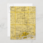 Kaart van Scott County, staat Iowa (Voorkant / Achterkant)