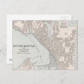  kaart van Seattle Washington (1901) (Voorkant / Achterkant)