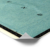 kaart van Seattle Washington (1914) Poster (Hoek)