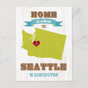 Kaart van Seattle, Washington - Home is where
