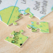 Kaart van Singapore Legpuzzel (Zijkant)