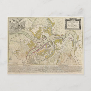 Kaart van Sint-Petersburg Rusland, 1737
