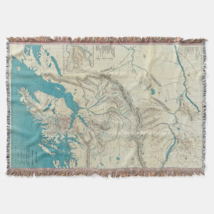 Kaart van Slapem van Central Alaska Deken