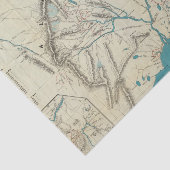 Kaart van Slapem van Central Alaska Tissuepapier (Detail)