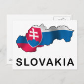 Kaart van Slowakije (Voorkant / Achterkant)