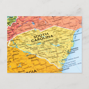 Kaart van South Carolina