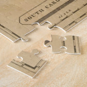 kaart van South Carolina (1812) Legpuzzel (Zijkant)