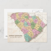  kaart van South Carolina (1827) (Voorkant / Achterkant)