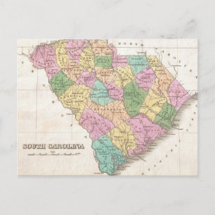  kaart van South Carolina (1827)
