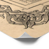 kaart van South Carolina (1865) Poster (Hoek)