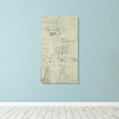 kaart van Southampton New York (1873) Canvas Afdruk (Insitu (Houten vloer))