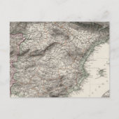 Kaart van Spanje en Portugal door Stieler (Voorkant)