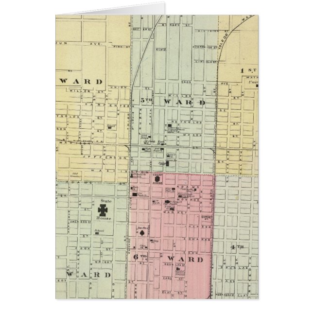 Kaart van Springfield City (Voorkant)