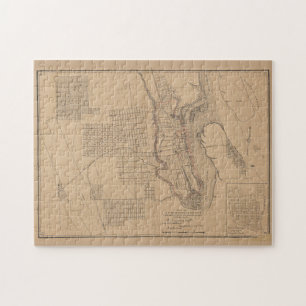  kaart van St. Augustine FL (1888) Legpuzzel