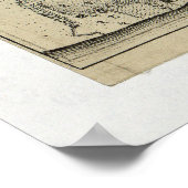 Kaart van St. Augustine Florida (1764) Poster (Hoek)