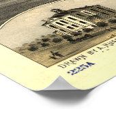 kaart van St. Cloud MN (1869) Poster (Hoek)