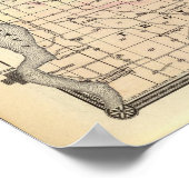 Kaart van St. Croix County Poster (Hoek)