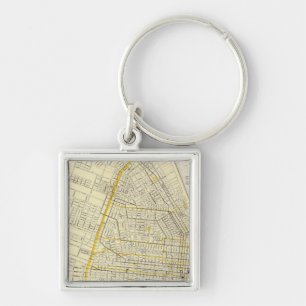 Kaart van St. Louis City Sleutelhanger