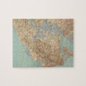 kaart van Staten Island (1891) Legpuzzel (Horizontaal)
