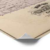 Kaart van Stearns County, Minnesota Poster (Hoek)