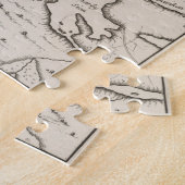 kaart van Stockholm Zweden (1764) Legpuzzel (Zijkant)