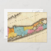  kaart van Suffolk New York (1829) (Voorkant / Achterkant)